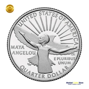 2022 P, D, S Maya Angelou American Women Quarter Series, Monedas Mujeres Americanas 25 cntavos