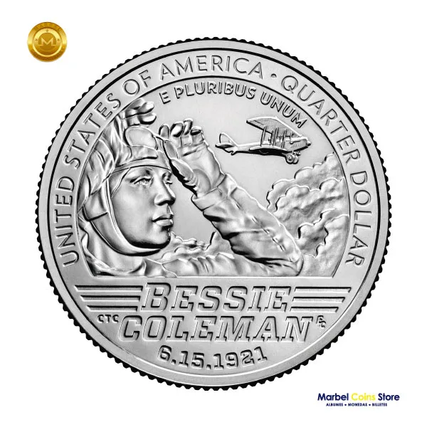2023 P-D-S Bessie Coleman: Serie Mujeres Americanas - American Women Quarter