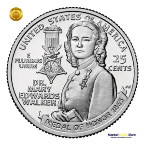 2024 P-D-S Dra. Mary Edwards Walker: Serie Mujeres Americanas - American Women Quarter