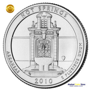 2010-P,-D.-Hot-Springs-Parque-Nacional-25ctvs 2010 P-D Arkansas: Parque Nacional Hot Springs - America the Beautiful Quarter