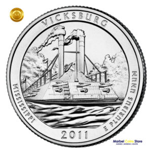 2011 P-D Mississippi: Parque Nacional Histórico Militar Vicksburg - America the Beautiful Quarter