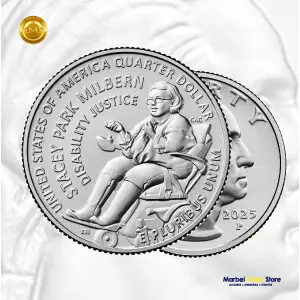 2025 P-D-S Stacey Park Milbern: Serie Mujeres Americanas - American Women Quarter - Imagen 2
