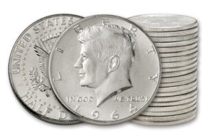 BCW Tubos Medio Dólar (Kennedy Half Dollar) de 30.6 mm - Capacidad 20 Monedas