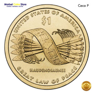 2010 1 Dólar USA Nativo Americano (Gran Ley de la Paz)