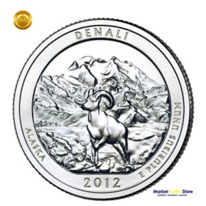 2012-Denali-parques-nacionales 2012 P-D Alaska: Parque Nacional Denali - America the Beautiful Quarter