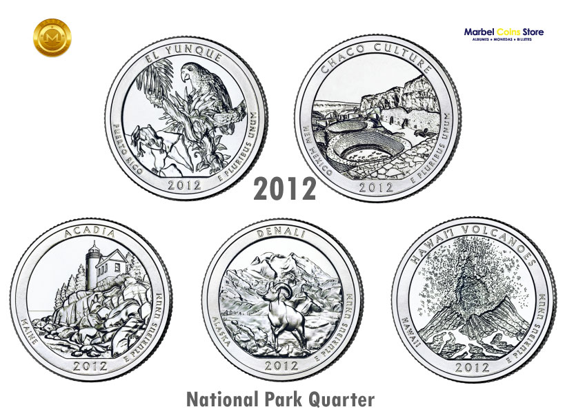 2012 P-D Maine: Parque Nacional Acadia - America the Beautiful Quarter - Imagen 3