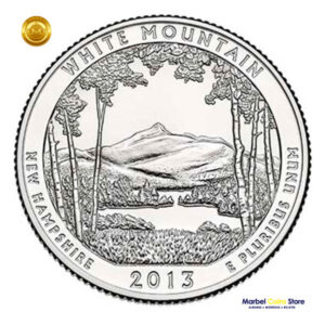 2013-P-D-White-Mountain-Parques-Nacionales 2013 P-D New Hampshire: Parque Nacional White Mountain - America the Beautiful Quarter