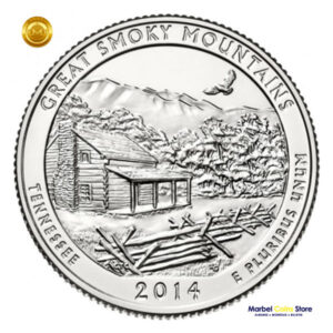 2014 P-D Tennessee: Parque Nacional Great Smoky Mountains - America the Beautiful Quarter