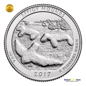 2017 P, D. Effigy Mounds Parque Nacional 25ctvs