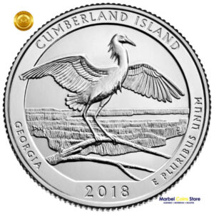 2018 P-D Georgia: Parque Nacional Cumberland Island - America the Beautiful Quarter