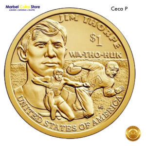 2018 1 Dólar USA Nativo Americano (Jim Thorpe)