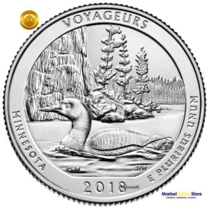 2018 P-D Minnesota: Parque Nacional Voyageurs - America the Beautiful Quarter