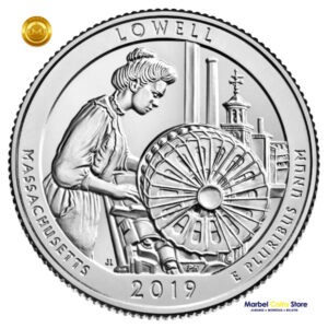 2019 P-D Massachusetts: Parque Nacional Histórico Lowell - America the Beautiful Quarter