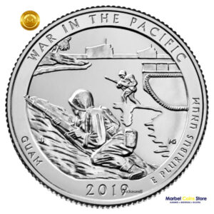 2019 P-D Guam: Parque Nacional Guerra en el Pacífico - America the Beautiful Quarter  