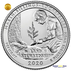 2020 P-D Vermont: Parque Nacional Marsh-Billings-Rockefeller - America the Beautiful Quarter