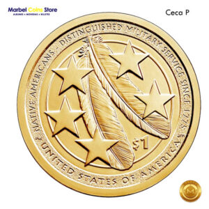 2021 1 Dólar USA Nativo Americano (Servicio Militar)