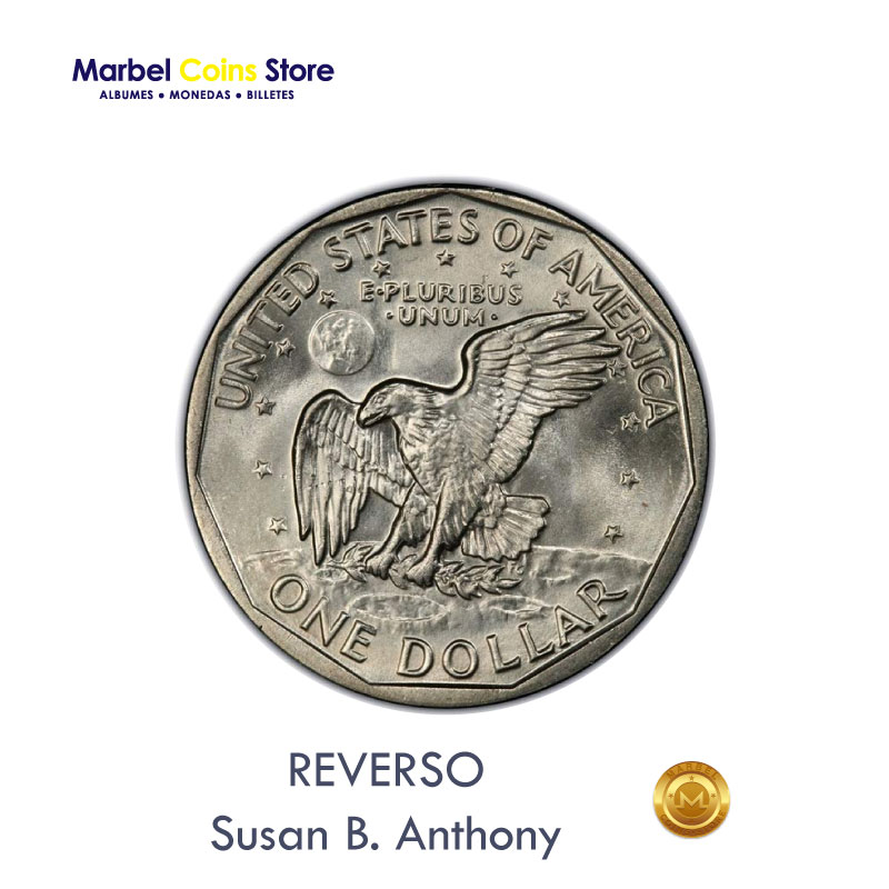 1981 P-D-S, Susan B. Anthony Unc $1 Dólar - Imagen 2