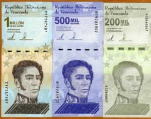 Set Billetes Venezuela 2020 (200k, 500k, 1M Bolívares)