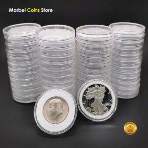 Cápsulas Redondas Protectoras de Monedas con Anillos Ajustables 5 en 1-40mm.