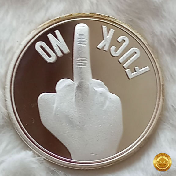 Moneda Diseño y el Tema: "FUCK" (Gesto) - Imagen 2