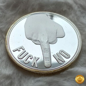 Moneda  Diseño y el Tema: "FUCK" (Gesto)