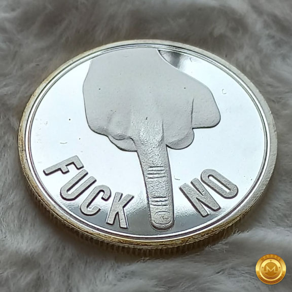 Moneda Diseño y el Tema: "FUCK" (Gesto)