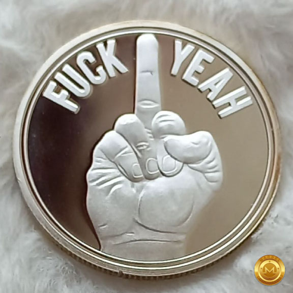 Moneda Diseño y el Tema: "FUCK" (Gesto) - Imagen 3