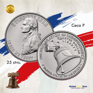 2026 25 ctvs USA Semiquincentenario (Declaración de Independencia)