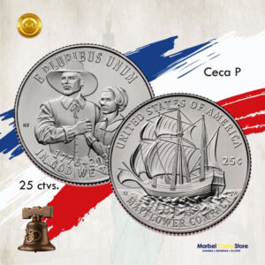 2026 25 ctvs USA Semiquincentenario (Mayflower Compact)