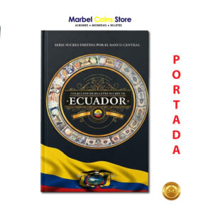 Carpeta de Colección de Lujo: "Billetes Sucres de Ecuador" (Álbum Premium Vacío)