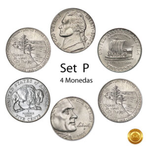 NICKEL-set--P (2004-2005) Set de Monedas Westward Journey Nickel Series - 4 Variedades
