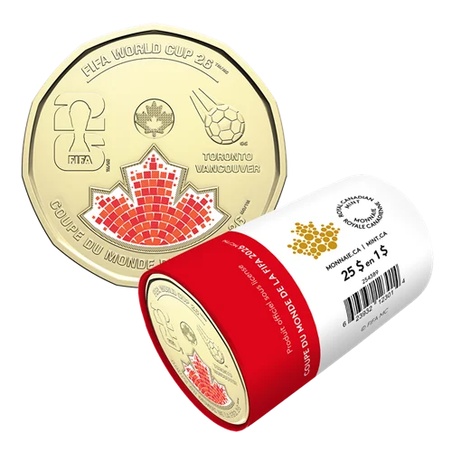 Moneda de $1 Dólar Canadá 2026 - Copa Mundial de la FIFA (Colorizada) - Imagen 5