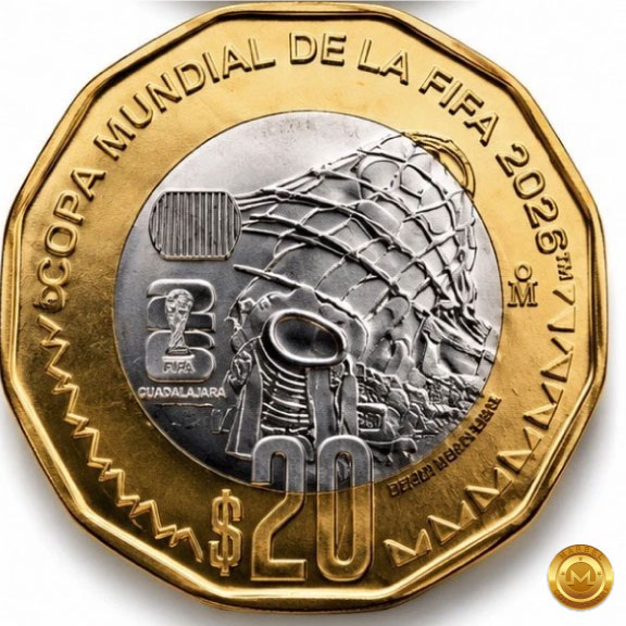 2026 Set de 4 Monedas Conmemorativas Mexico - Copa Mundial de la FIFA - Imagen 6