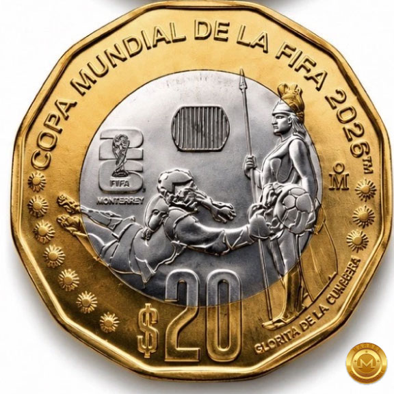 2026 Set de 4 Monedas Conmemorativas Mexico - Copa Mundial de la FIFA - Imagen 5