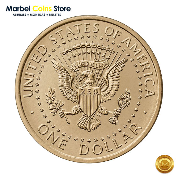 2026 P Moneda de $1 Dólar Semiquincentenario- Donald J. Trump (Individual UNC) - Imagen 2
