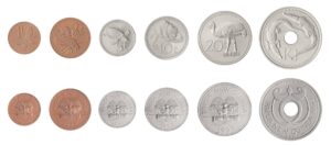 1995 Set de 6 Monedas Papúa Nueva Guinea  (1 Toea a 1 Kina) - Fauna Nativa (Condición Mint / UNC)