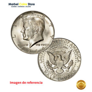 1964 P/D Kennedy Half Dollar (50 ctvs - Plata 90%)