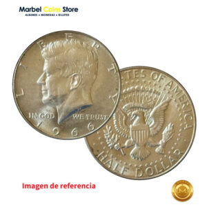 1966 P Kennedy Half Dollar (50 ctvs - Plata 40%)
