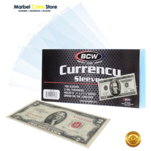 BCW Protector Funda Billetes Regulares / Estándar, Grado Archivo libre de PVC
