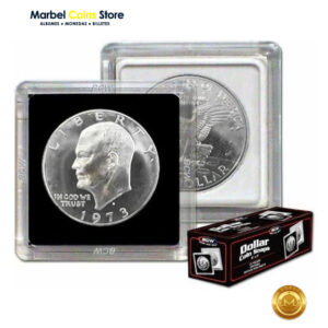 Cápsulas Cuadradas BCW Acrílico 2x2 para Dólar Grande (Eisenhower / Morgan / Peace) 38.5 mm (1.5")
